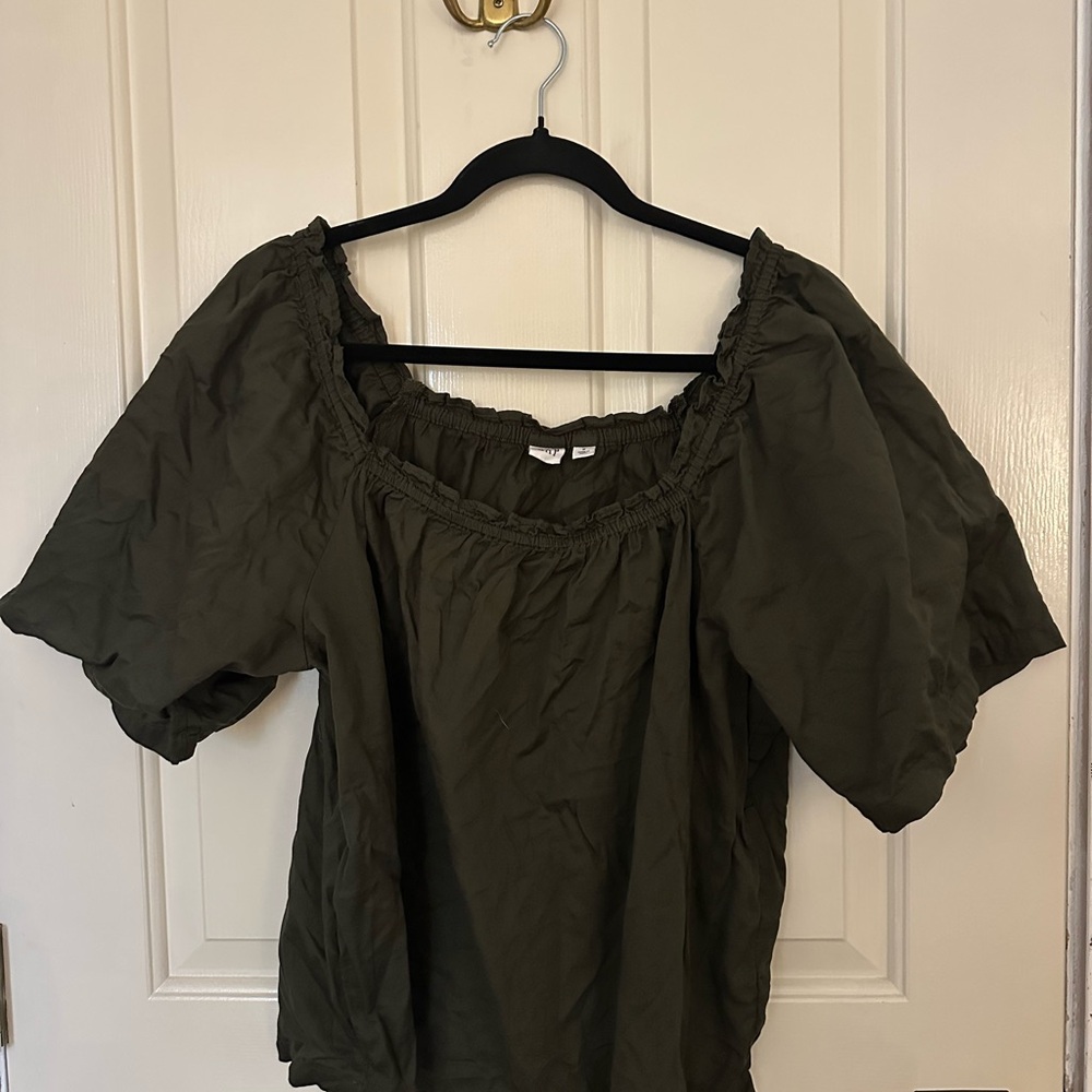GAP Dark Olive Blouse